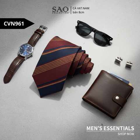 Caravat Cà Vạt Nam Quý Ông Luxury 8cm (CVN961)
