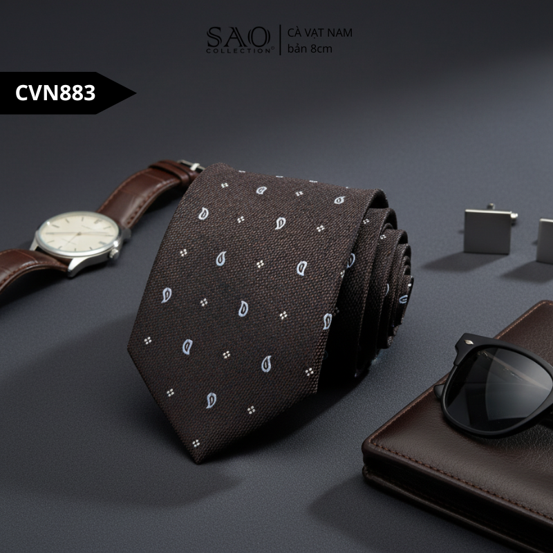 Caravat Cà Vạt Nam Doanh Nhân Luxury 8cm (CVN883)