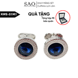 Khuy Măng Sét Nam Cao Cấp – Khuy Cài Tay Áo Vest Đính Đá Thời Trang (KMS01M1)
