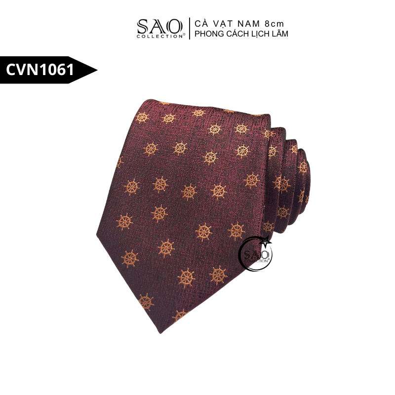 Cà Vạt Nam 8cm Phong Cách Lịch Lãm – Lụa Tổng Hợp Bền Đẹp, Giữ Form Chuẩn (CVN1061)