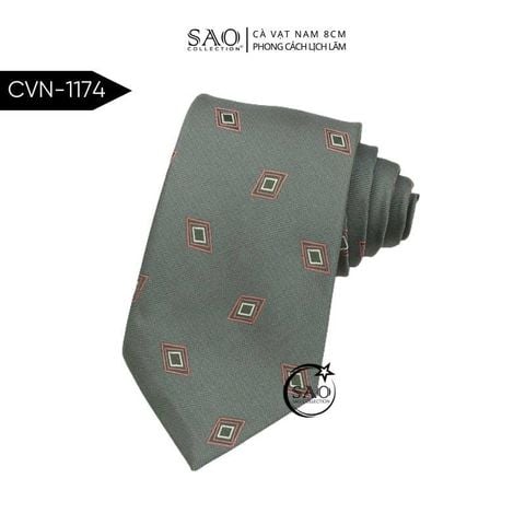 Cà Vạt Lụa Tổng Hợp Bản Lớn Hoạ Tiết Kẻ Sọc Sang Trọng Dành Cho Nam (CVN1174)