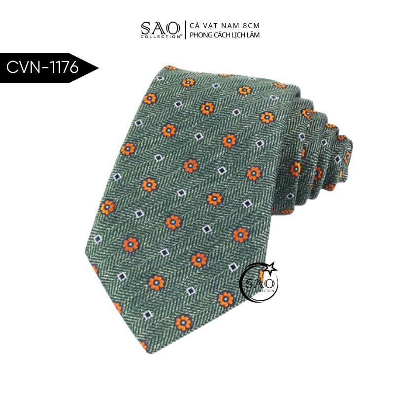 Cà Vạt Lụa Tổng Hợp Bản Lớn Hoạ Tiết Kẻ Sọc Sang Trọng Dành Cho Nam (CVN1176)