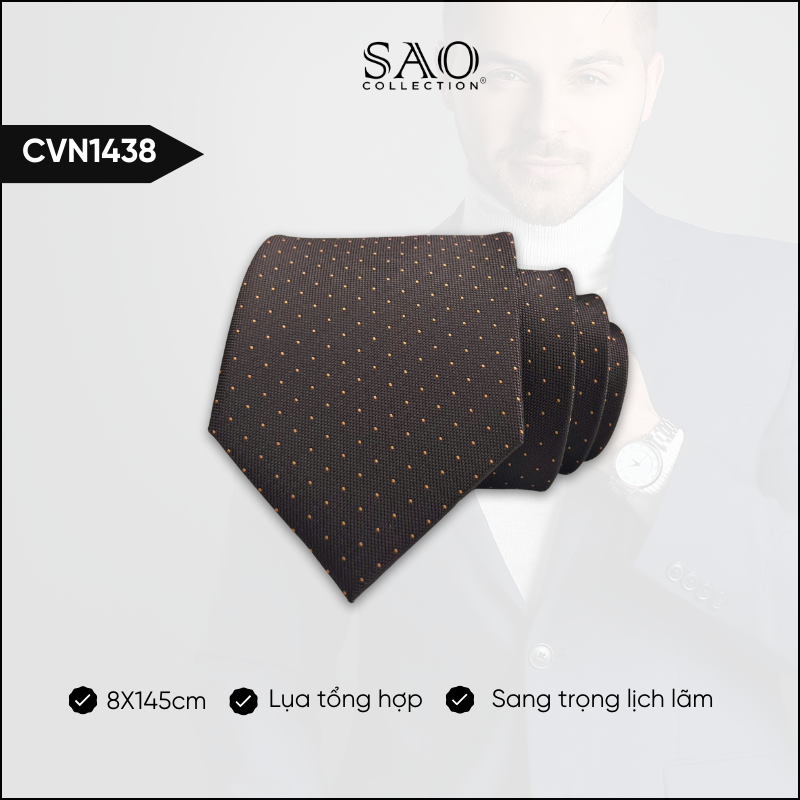 Cà Vạt Lụa Tổng Hợp Bản Lớn Hoạ Tiết Sang Trọng Dành Cho Nam (CVN1438)