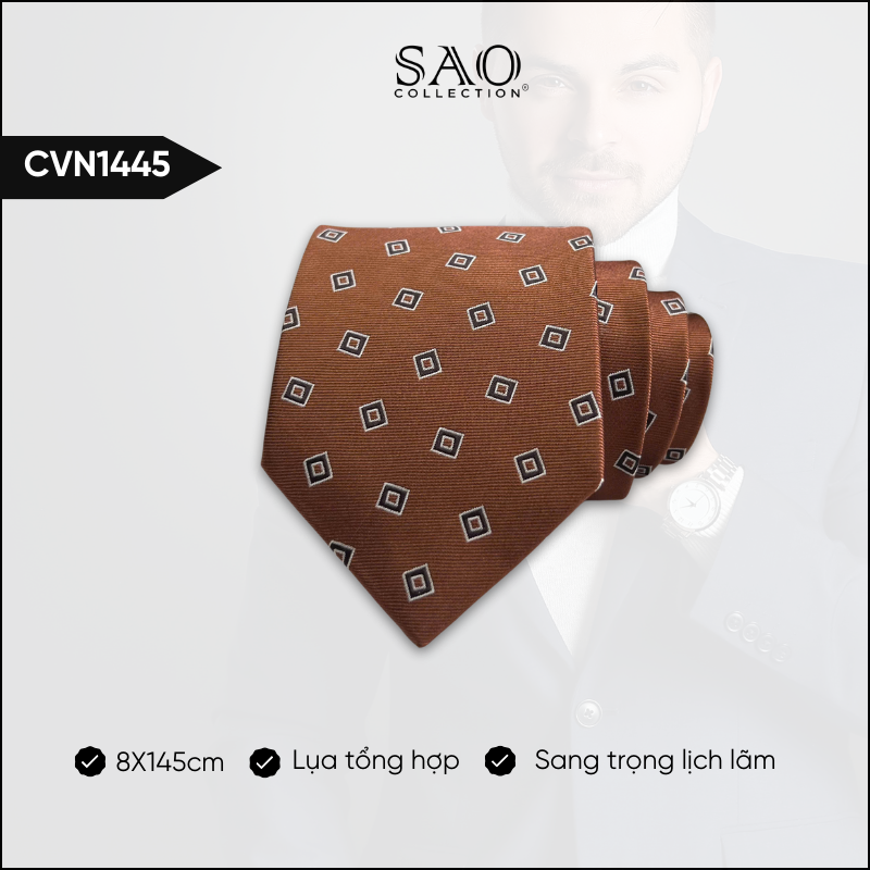 Cà Vạt Lụa Tổng Hợp Bản Lớn Hoạ Tiết Sang Trọng Dành Cho Nam (CVN1445)