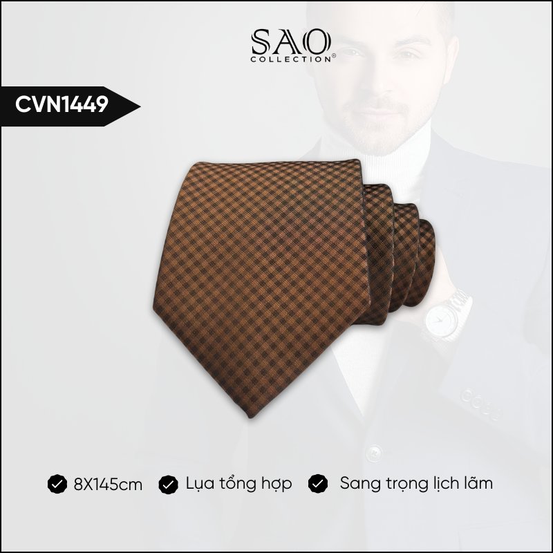 Cà Vạt Lụa Tổng Hợp Bản Lớn Hoạ Tiết Sang Trọng Dành Cho Nam (CVN1449)