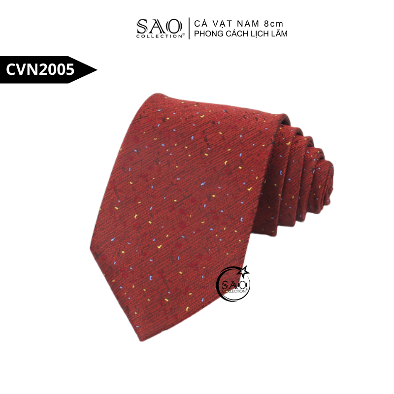 Cà Vạt Nam 8cm Phong Cách Lịch Lãm – Lụa Tổng Hợp Bền Đẹp, Giữ Form Chuẩn (CVN2005)