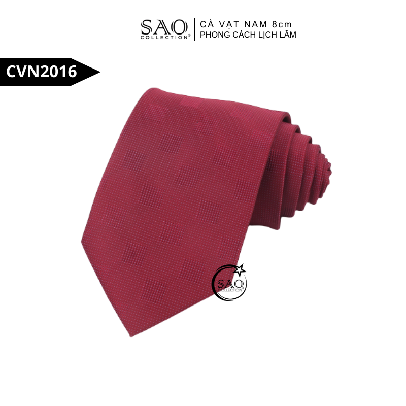 Cà Vạt Nam 8cm Phong Cách Lịch Lãm – Lụa Tổng Hợp Bền Đẹp, Giữ Form Chuẩn (CVN2016)