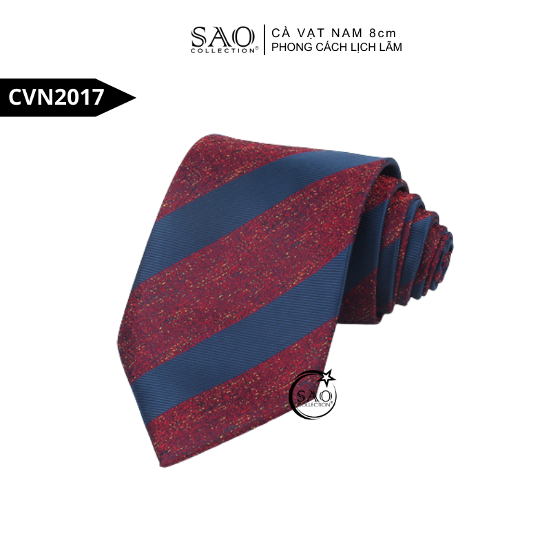 Cà Vạt Nam 8cm Phong Cách Lịch Lãm – Lụa Tổng Hợp Bền Đẹp, Giữ Form Chuẩn (CVN2017)
