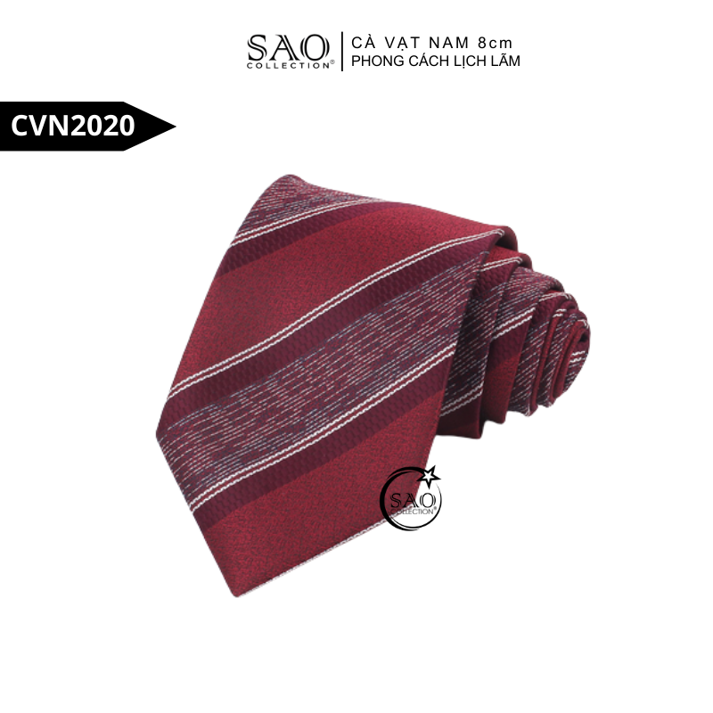 Cà Vạt Nam 8cm Phong Cách Lịch Lãm – Lụa Tổng Hợp Bền Đẹp, Giữ Form Chuẩn (CVN2020)
