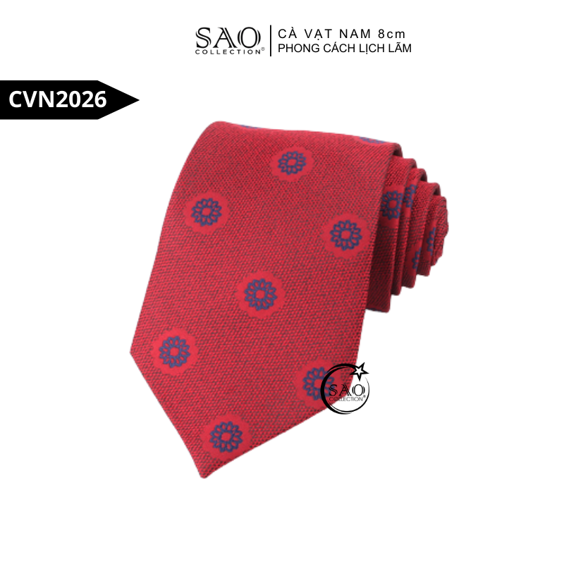 Cà Vạt Nam 8cm Phong Cách Lịch Lãm – Lụa Tổng Hợp Bền Đẹp, Giữ Form Chuẩn (CVN2026)