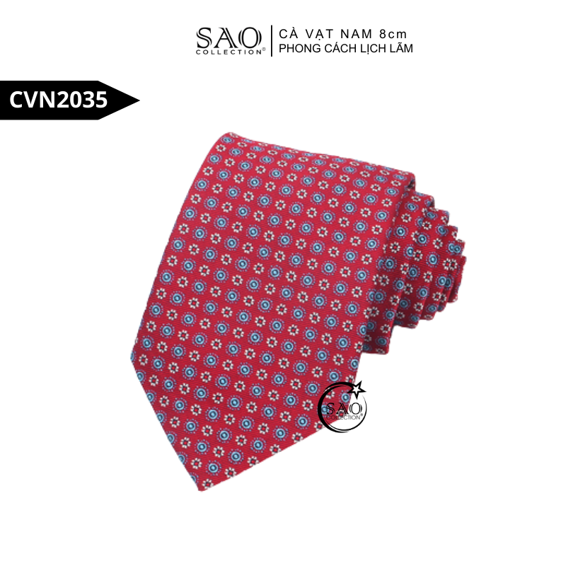 Cà Vạt Nam 8cm Phong Cách Lịch Lãm – Lụa Tổng Hợp Bền Đẹp, Giữ Form Chuẩn (CVN2035)