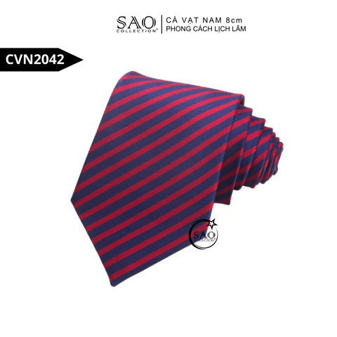 Cà Vạt Nam 8cm Phong Cách Lịch Lãm – Lụa Tổng Hợp Bền Đẹp, Giữ Form Chuẩn (CVN2042)