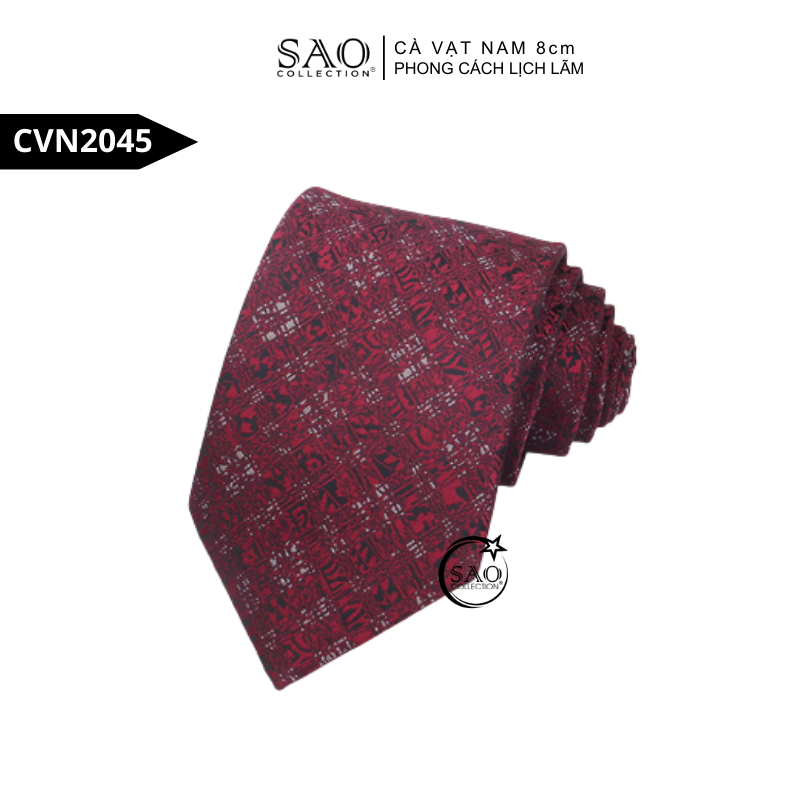 Cà Vạt Nam 8cm Phong Cách Lịch Lãm – Lụa Tổng Hợp Bền Đẹp, Giữ Form Chuẩn (CVN2045)