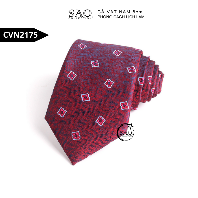 Cà Vạt Nam 8cm Phong Cách Lịch Lãm – Lụa Tổng Hợp Bền Đẹp, Giữ Form Chuẩn (CVN2175)