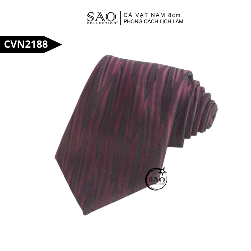 Cà Vạt Nam 8cm Phong Cách Lịch Lãm – Lụa Tổng Hợp Bền Đẹp, Giữ Form Chuẩn (CVN2188)