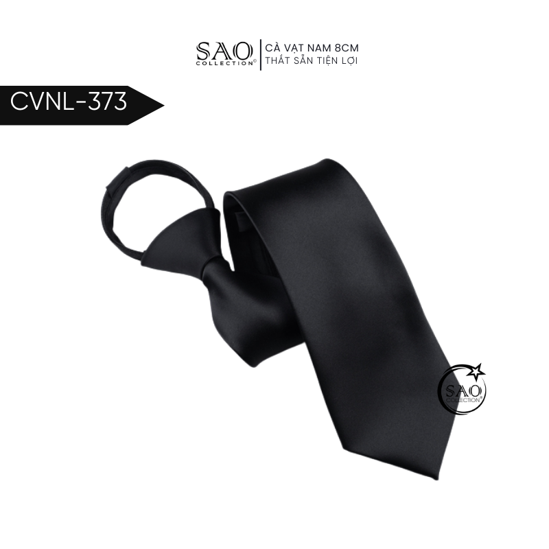 Caravat Cà Vạt Nam SAO 8cm Phong Cách Cổ Điển Thắt Sẵn Tiện Lợi (CVNL373)