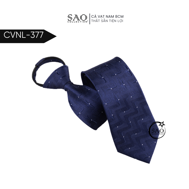 Caravat Cà Vạt Nam SAO 8cm Phong Cách Cổ Điển Thắt Sẵn Tiện Lợi (CVNL377)