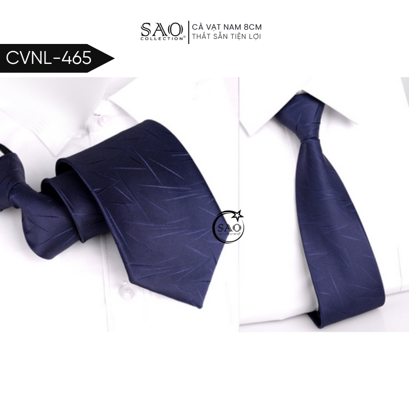 Caravat Cà Vạt Nam SAO 8cm Dây Thắt Sẵn Tiện Lợi (CVNL465)