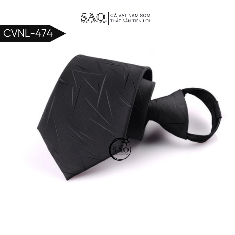 Caravat Cà Vạt Nam SAO 8cm Dây Thắt Sẵn Tiện Lợi (CVNL474)