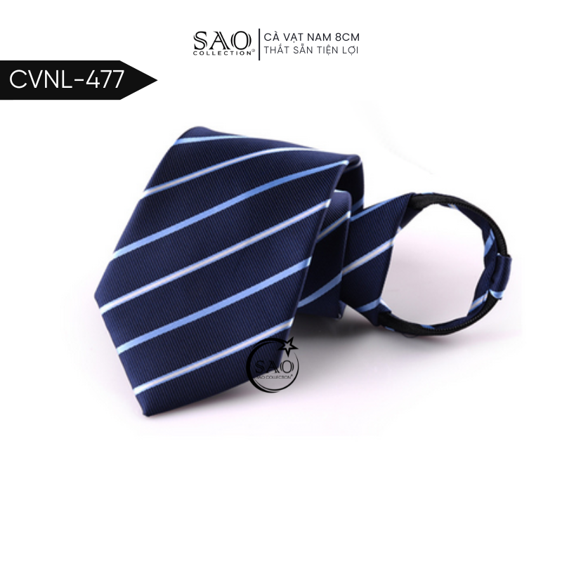 Caravat Cà Vạt Nam SAO 8cm Dây Thắt Sẵn Tiện Lợi (CVNL477)