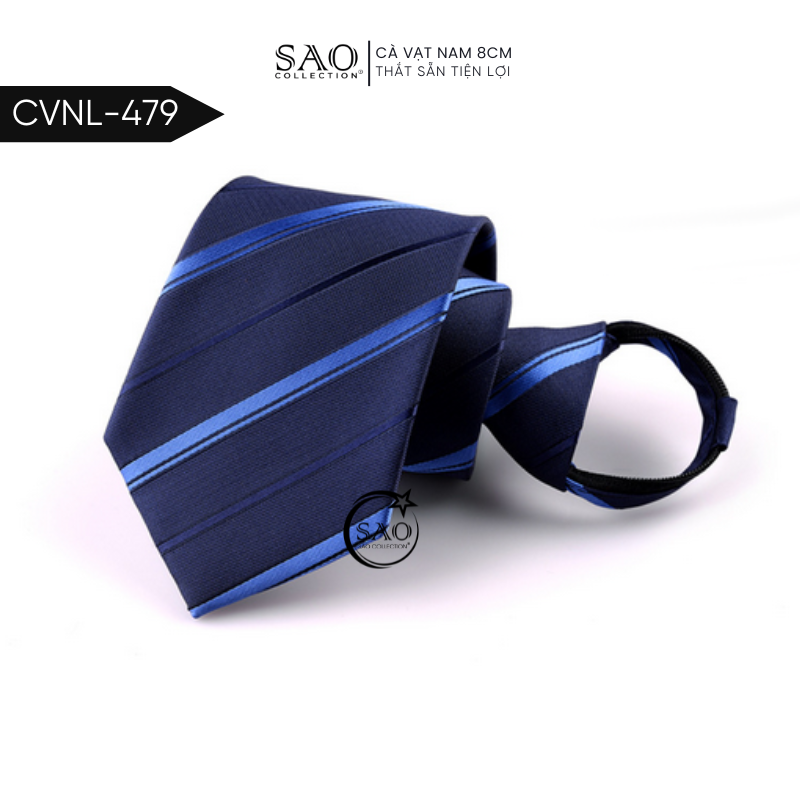 Caravat Cà Vạt Nam SAO 8cm Dây Thắt Sẵn Tiện Lợi (CVNL479)