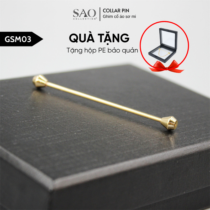 Ghim Cài Cổ Áo Sơ Mi Nam – Collar Pin Phụ Kiện Áo Sơ Mi Lịch Lãm Tinh Tế (GSM03)