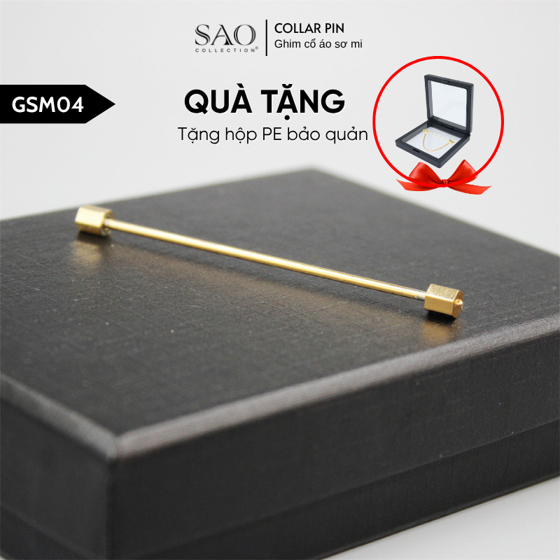 Ghim Cổ Áo Sơ Mi Nam – Collar Bar Cao Cấp Phụ Kiện Thời Trang Nam Sang Trọng (GSM04)