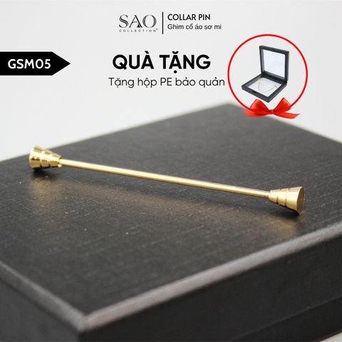 Ghim Cài Cổ Áo Nam – Collar Pin Collar Bar Phụ Kiện Sơ Mi, Cà Vạt, Vest Lịch Lãm (GSM05)