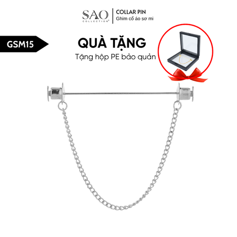 Ghim Cài Cổ Áo Sơ Mi Nam – Collar Pin Cao Cấp Tạo Điểm Nhấn Phong Cách Quý Ông (GSM15)