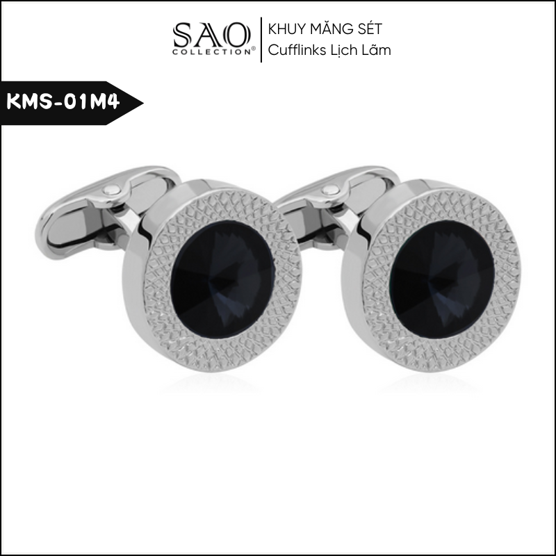 Khuy Măng Sét Nam Đẹp – Phụ Kiện Vest Phong Cách Châu Âu (KMS01M4)