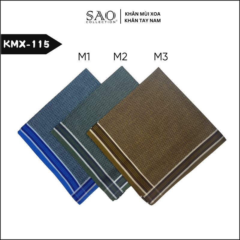 Khăn Tay Nam Quà Tặng Khăn Mùi Xoa Thấm Hút Mồ Hôi Tốt Họa Tiết Kẻ Mềm Mại Sang Trọng Lịch Lãm Quý Ông (KMX115)