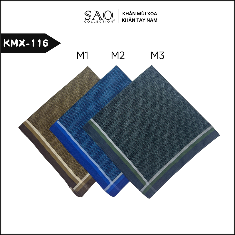 Khăn Tay Nam Quà Tặng Khăn Mùi Xoa Thấm Hút Mồ Hôi Tốt Họa Tiết Kẻ Mềm Mại Sang Trọng Lịch Lãm Quý Ông (KMX116)