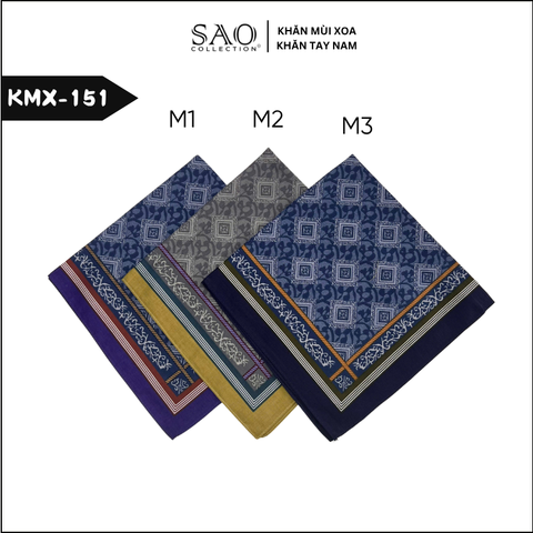 Khăn Tay Nam Quà Tặng Khăn Mùi Xoa Thấm Hút Mồ Hôi Tốt Họa Tiết Kẻ Mềm Mại Sang Trọng Lịch Lãm Quý Ông (KMX151)