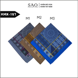 Khăn Tay Nam Quà Tặng Khăn Mùi Xoa Thấm Hút Mồ Hôi Tốt Họa Tiết Kẻ Mềm Mại Sang Trọng Lịch Lãm Quý Ông (KMX157)