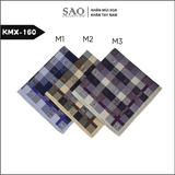 Khăn Tay Nam Quà Tặng Khăn Mùi Xoa Thấm Hút Mồ Hôi Tốt Họa Tiết Kẻ Mềm Mại Sang Trọng Lịch Lãm Quý Ông (KMX160)