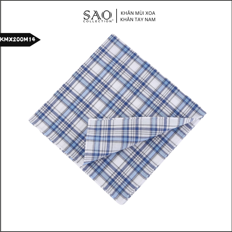 Khăn Mùi Xoa Khăn Tay Cotton Mềm Mại Thấm Hút Tốt Màu Trắng Tinh Dành Cho Nam Giới Luxury (KMX200M14)