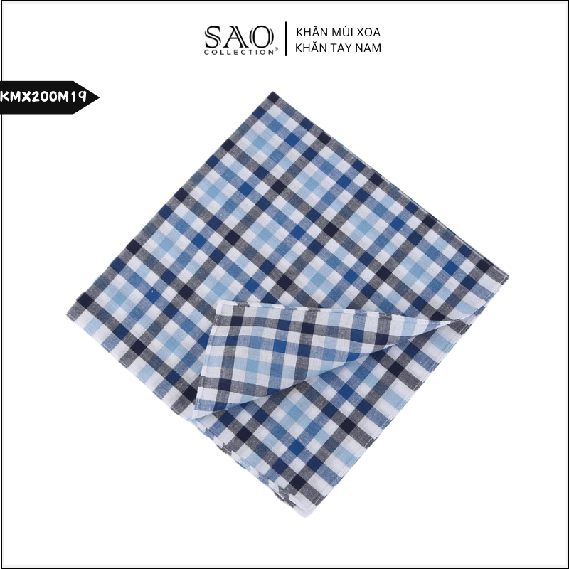 Khăn Mùi Xoa Khăn Tay Cotton Mềm Mại Thấm Hút Tốt Màu Trắng Tinh Dành Cho Nam Giới Luxury (KMX200M19)