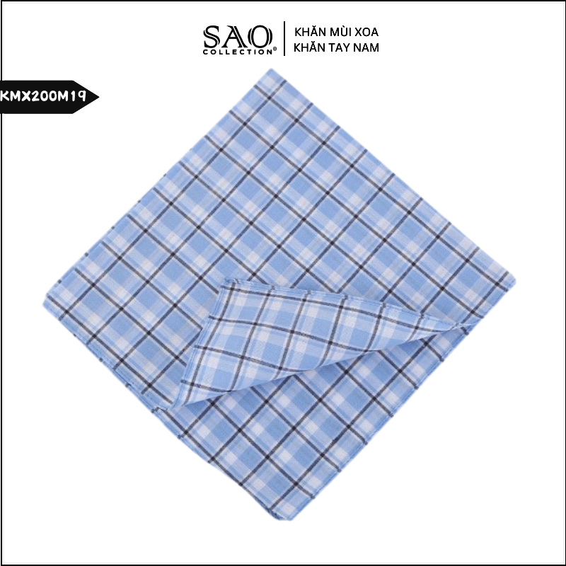 Khăn Mùi Xoa Khăn Tay Cotton Mềm Mại Thấm Hút Tốt Màu Trắng Tinh Dành Cho Nam Giới Luxury (KMX200M20)
