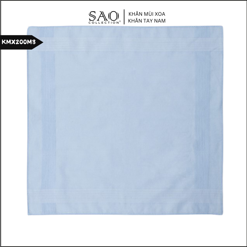 Khăn Mùi Xoa Khăn Tay Cotton Mềm Mại Thấm Hút Tốt Màu Trắng Tinh Dành Cho Nam Giới Luxury (KMX200M3)