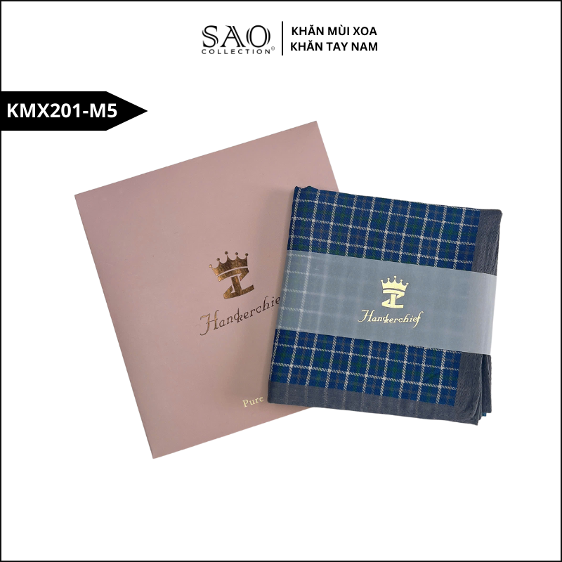Quà Tặng Khăn Mùi Xoa Khăn Tay Nam Siêu Mềm, Siêu Thấm, Siêu Bền Món Quà Ý Nghĩa Cho Mọi Dịp (KMX201M5)