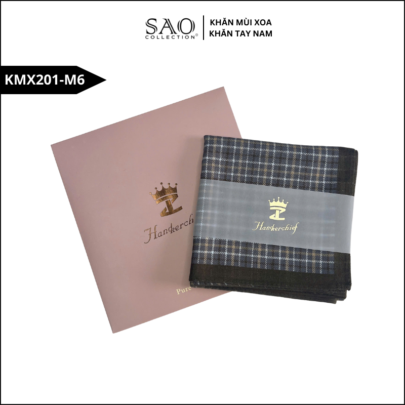 Quà Tặng Khăn Mùi Xoa Khăn Tay Nam Siêu Mềm, Siêu Thấm, Siêu Bền Món Quà Ý Nghĩa Cho Mọi Dịp (KMX201M6)