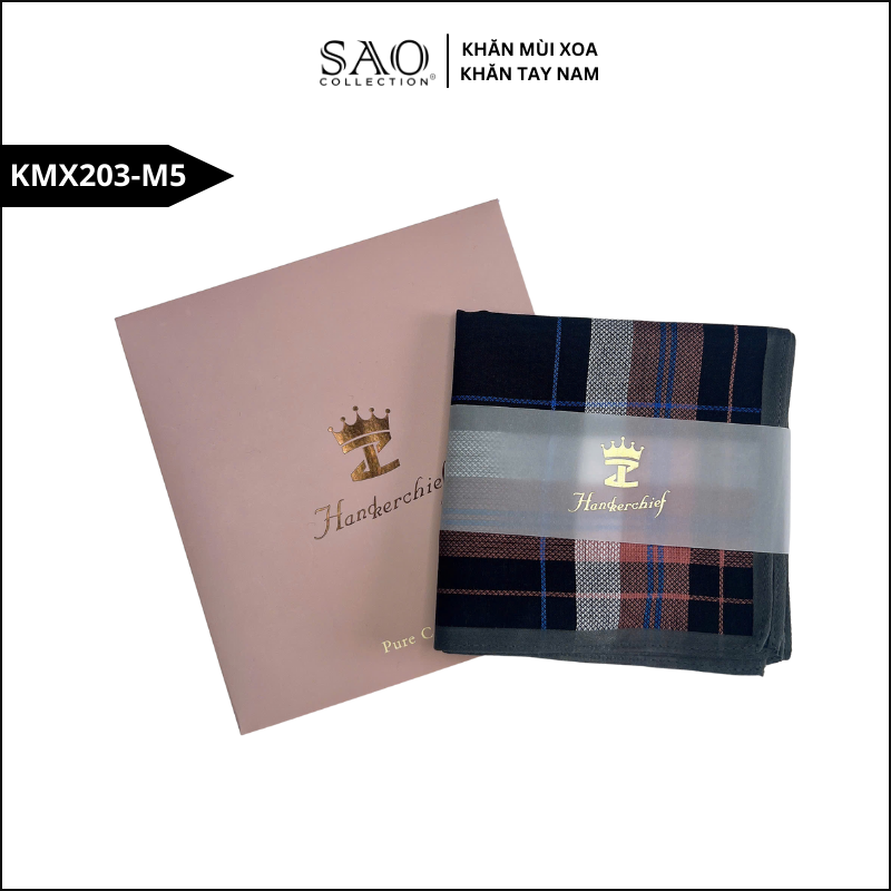 Quà Tặng Khăn Mùi Xoa Khăn Tay Nam Siêu Mềm, Siêu Thấm, Siêu Bền Món Quà Ý Nghĩa Cho Mọi Dịp (KMX203M5)