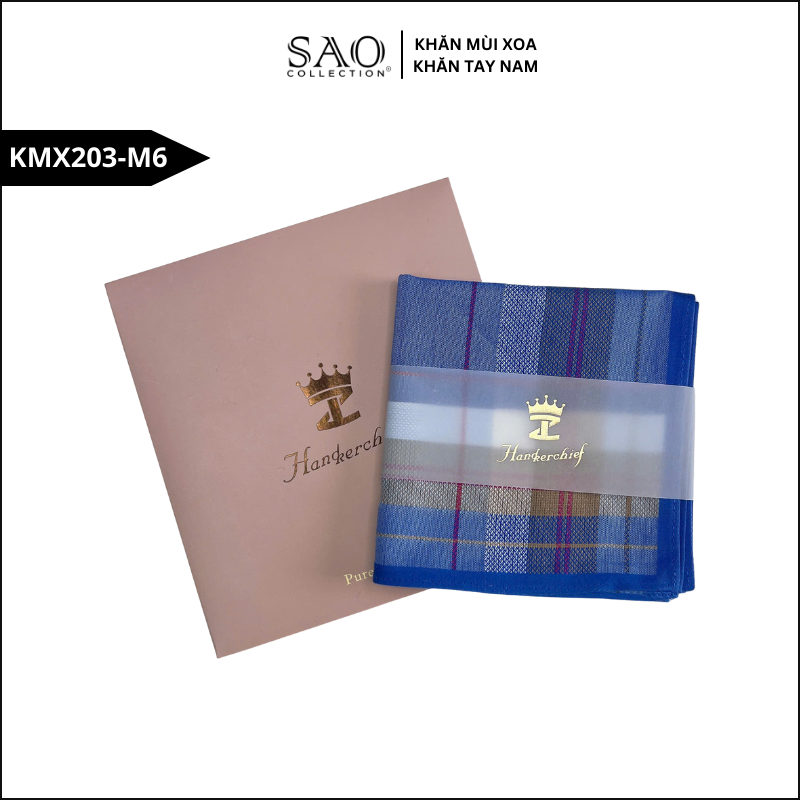Quà Tặng Khăn Mùi Xoa Khăn Tay Nam Siêu Mềm, Siêu Thấm, Siêu Bền Món Quà Ý Nghĩa Cho Mọi Dịp (KMX203M6)