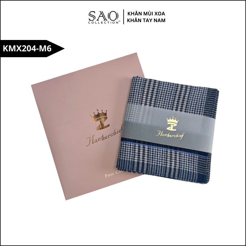 Quà Tặng Khăn Mùi Xoa Khăn Tay Nam Siêu Mềm, Siêu Thấm, Siêu Bền Món Quà Ý Nghĩa Cho Mọi Dịp (KMX204M6)