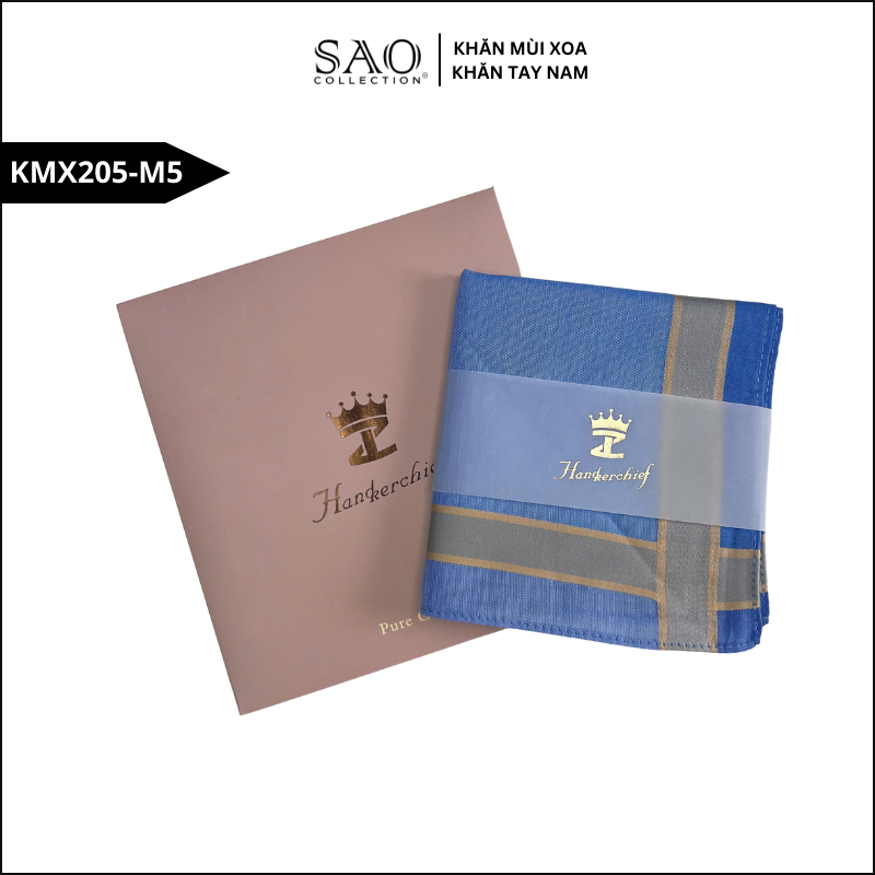 Quà Tặng Khăn Mùi Xoa Khăn Tay Nam Siêu Mềm, Siêu Thấm, Siêu Bền Món Quà Ý Nghĩa Cho Mọi Dịp (KMX205M5)