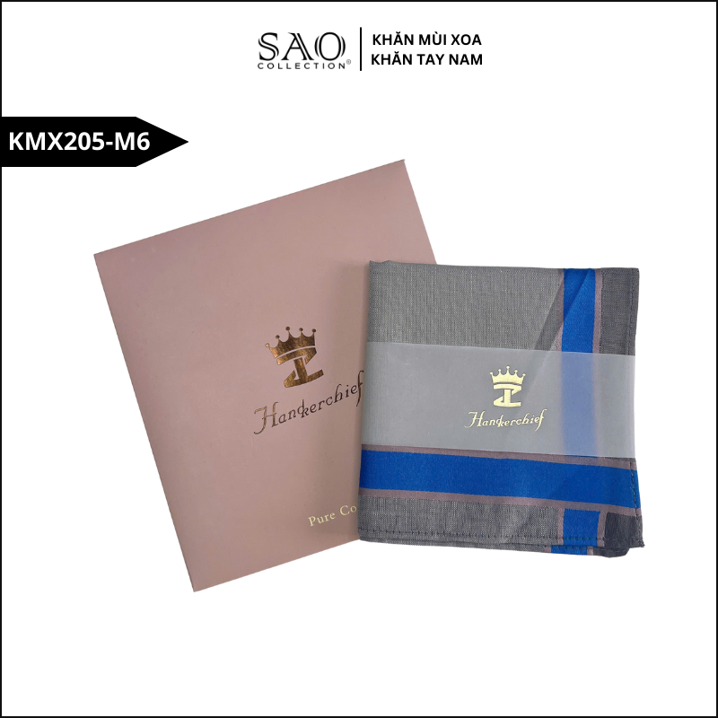 Quà Tặng Khăn Mùi Xoa Khăn Tay Nam Siêu Mềm, Siêu Thấm, Siêu Bền Món Quà Ý Nghĩa Cho Mọi Dịp (KMX205M6)