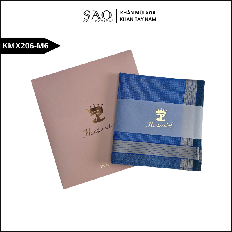 Quà Tặng Khăn Mùi Xoa Khăn Tay Nam Siêu Mềm, Siêu Thấm, Siêu Bền Món Quà Ý Nghĩa Cho Mọi Dịp (KMX206M6)