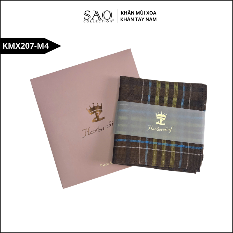 Quà Tặng Khăn Mùi Xoa Khăn Tay Nam Siêu Mềm, Siêu Thấm, Siêu Bền Món Quà Ý Nghĩa Cho Mọi Dịp (KMX207M4)