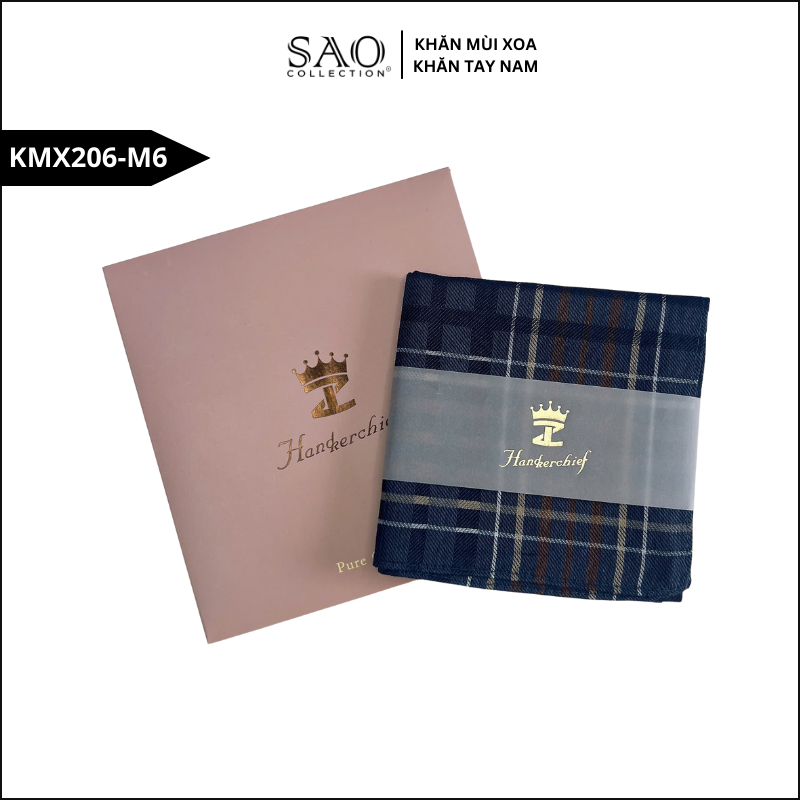 Quà Tặng Khăn Mùi Xoa Khăn Tay Nam Siêu Mềm, Siêu Thấm, Siêu Bền Món Quà Ý Nghĩa Cho Mọi Dịp (KMX207M6)