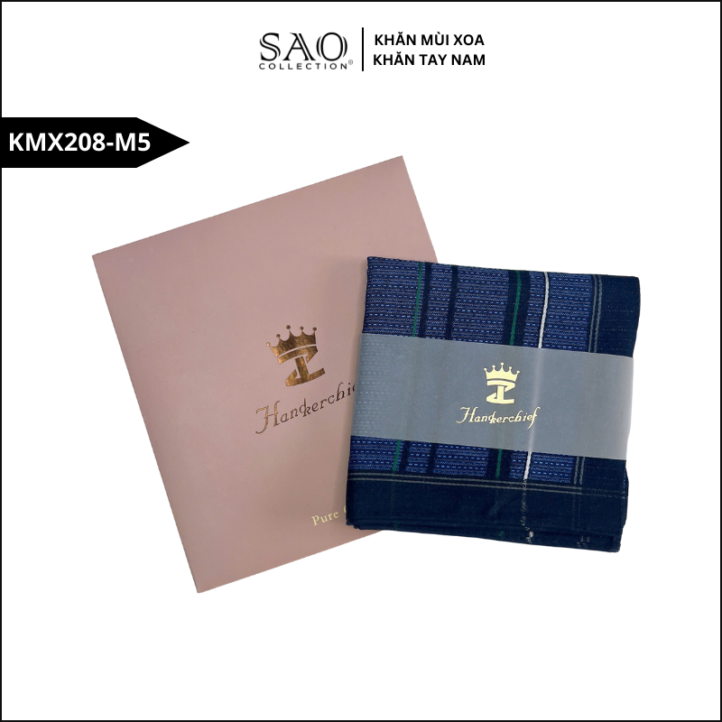 Quà Tặng Khăn Mùi Xoa Khăn Tay Nam Siêu Mềm, Siêu Thấm, Siêu Bền Món Quà Ý Nghĩa Cho Mọi Dịp (KMX208M5)